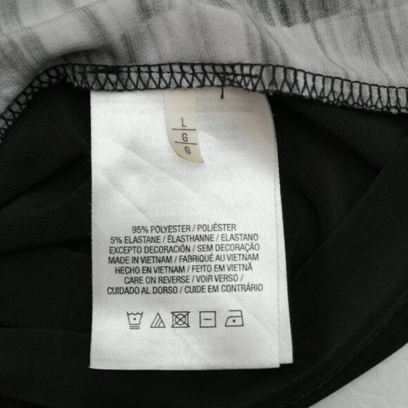 Tahari Ladies Size Large Grey & Black Pattern Sleeveless Tank top - Picture 7 of 10